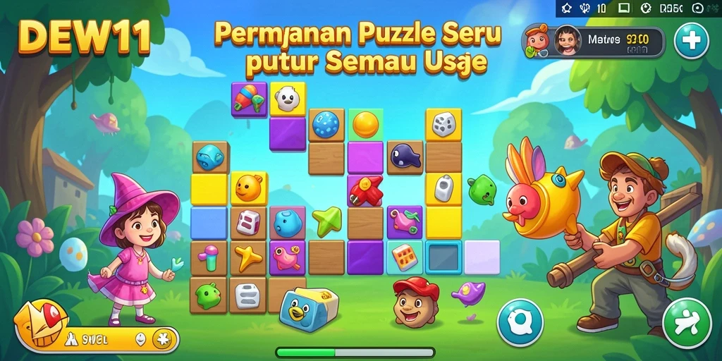Gameplay DEWI11 yang menarik dengan tantangan Puzzle yang seru.