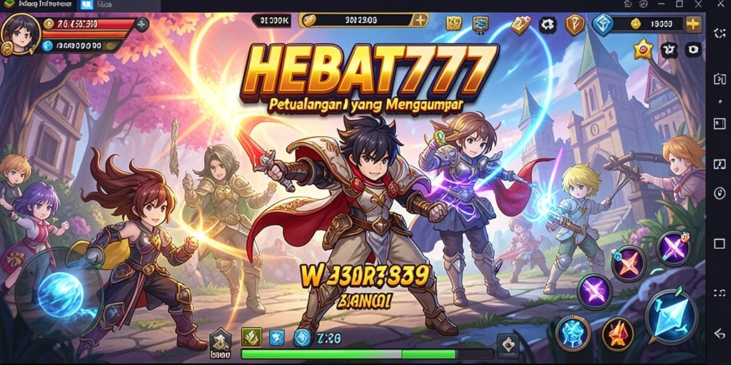 Tampilan gameplay HEBAT777 yang menakjubkan dengan karakter anime.