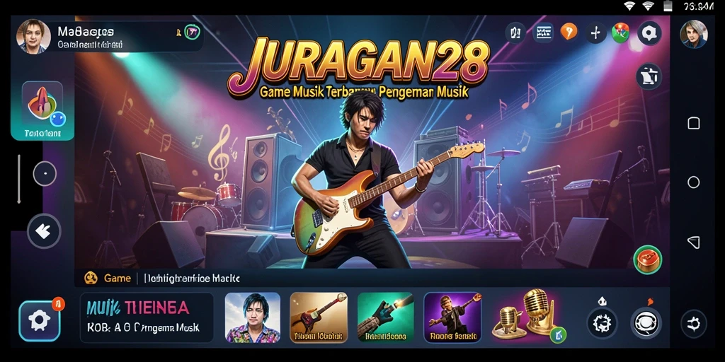 Screenshot JURAGAN28 menampilkan gameplay musik yang seru dan interaktif.