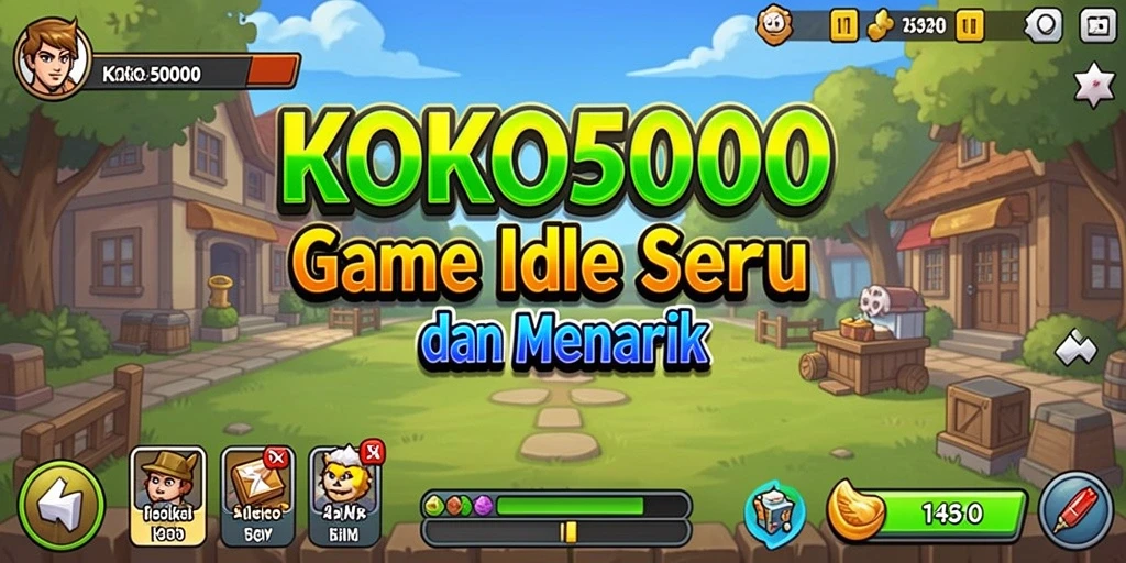 Tampilan gameplay seru KOKO5000 dengan elemen Idle yang menarik.