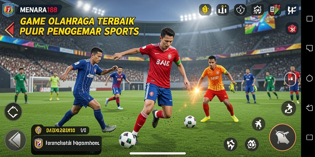 Screenshot utama MENARA188 menampilkan aksi seru dalam permainan olahraga.