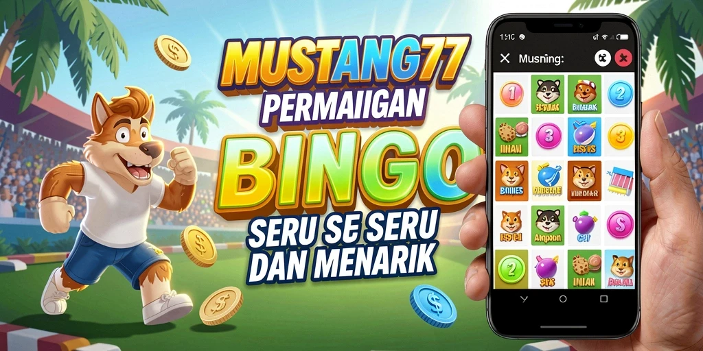 Tampilan utama MUSTANG77 dengan gameplay Bingo yang menarik.