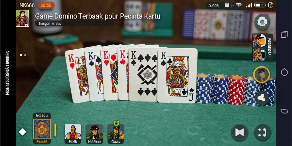 Tampilan gameplay seru di NK666 dengan teknik bermain Domino.